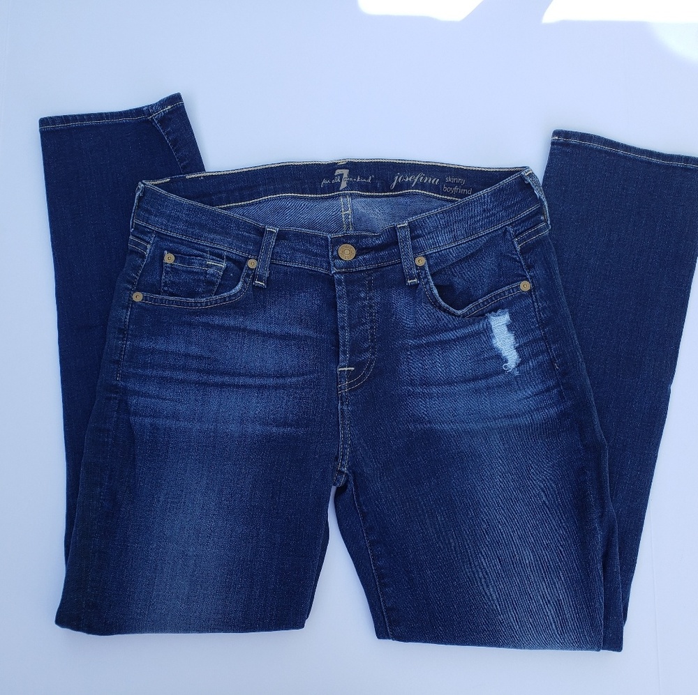 7 for All Mankind Josefina Skinny Boyfriend Jeans